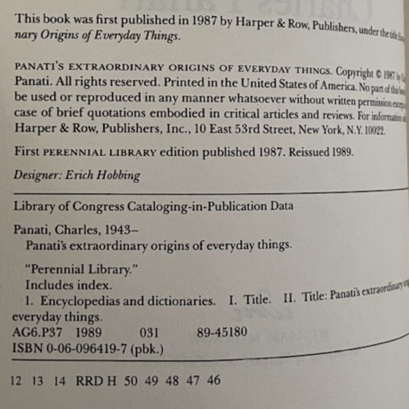 Panati's Extraordinary Origins of Everyday Things - Picture 4 of 7